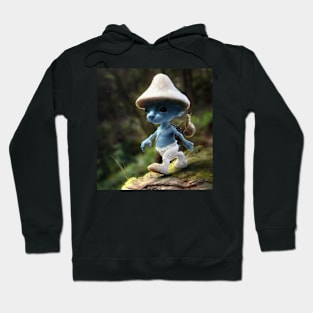 Funny blue Smurf Cat Meme we love live lie Hoodie